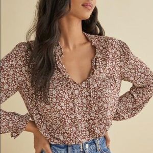 Reformation Amira Top in Chocolatier Size Small